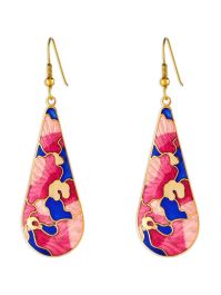 Susan caplan vintage 1980s oorbellen verfraaid met bloemen - goud