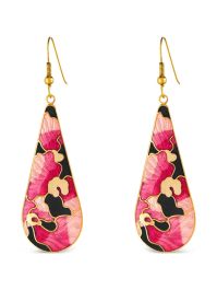 Susan caplan vintage 1980s oorbellen verfraaid met bloemen - goud
