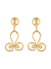 Susan caplan vintage 1990s oorbellen - goud