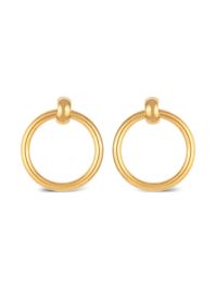 Susan caplan vintage 1990s ronde oorbellen - goud