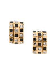 Susan caplan vintage 80's halve oorringen - goud