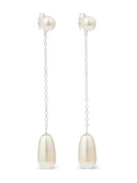 Susan caplan vintage oorbellen met imitatieparels - zilver