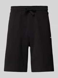 Sweatshorts met labelprint, model 'nomario'