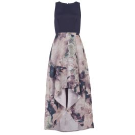 Swing, dames, jurken, veelkleurig, maat: m poliester, - Blauw
