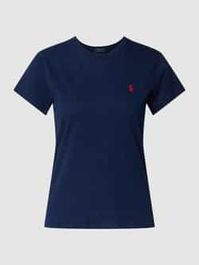 T-shirt met logostitching