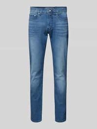 Tapered fit jeans met stretch, model 'lyon' - 'futureflex'