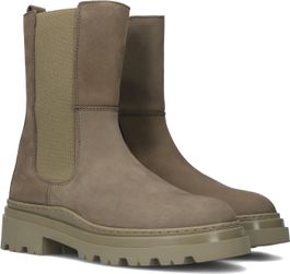 Taupe hip chelsea boots h1238