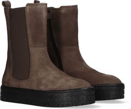 Taupe hip chelsea boots h1369