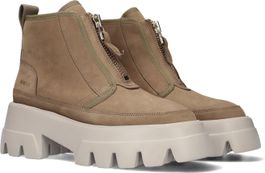 Taupe nubikk enkelboots flore rock fur