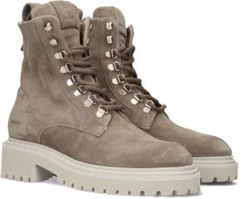 Taupe nubikk veterboots frankie june