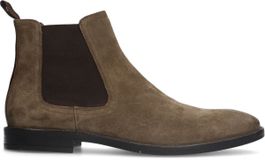 Beige Taupe suède chelsea boots