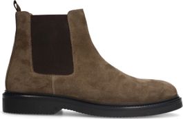 Taupe suède chelsea boots - Beige