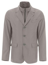 Technische overlay blazer herno , grijs , heren