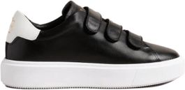 Ted baker tayree double strap platform leather sneaker black