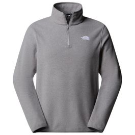 The north face - glacier fleece 1/4 zip jacket - fleecetrui maat s, grijs
