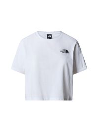 The north face - women's cropped simple dome tee - t-shirt maat xxl, wit