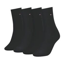 Tommy hilfiger 4-pack sokken - dames multipack zwarte sokken