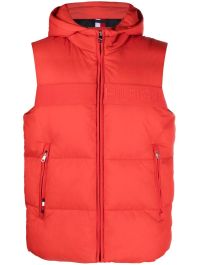 Rode Tommy hilfiger bodywarmer met capuchon - rood