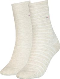 Tommy hilfiger women sock 2p small stripe vrouwen sokken maat 35-38
