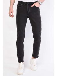 True rise broeken regular fit dp28 - Zwart