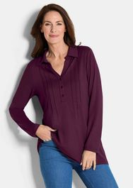 Tuniek van viscose-jersey - bordeaux - gr. 19 van goldner fashion - Rood