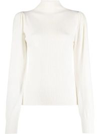 Twinset trui met logo gesp - wit