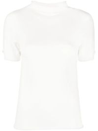 Twinset trui met logoplakkaat - wit