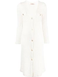 Twinset vestjurk met v-hals - wit