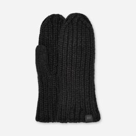 Ugg® chunky rib-want in black, breien