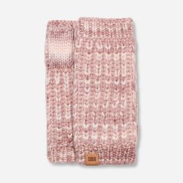 Ugg® chunky space dye-handschoen in ashen rose multi, breien
