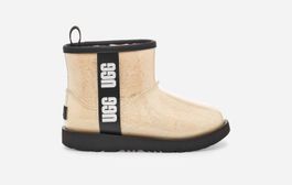 Ugg classic clear mini ii boot voor grote kinderen in white, maat 33.5, synthetisch