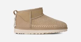 Ugg® classic ultra mini biarritz-laars in brown, maat 39, suede