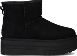 Ugg vachtlaarzen dames w classic mini platform, maat: 41, materiaal: suède, kleur: zwart