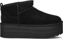 Ugg vachtlaarzen dames w classic ultra mini platform, maat: 42, materiaal: suède, kleur: zwart