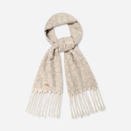 Ugg wikkelsjaal met panterprint voor dames in cream panther, polyester