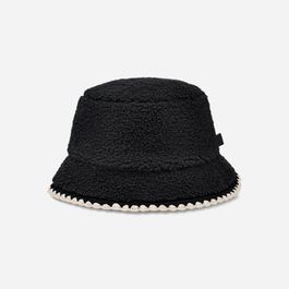 Ugg®fluff scalloped-hoed in black, maat s/m, fleece