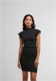 Urban classics damen kleid, kurz ladies short cotton jersey dress tb7179 black-xs