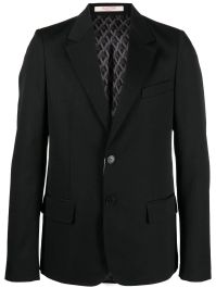 Valentino garavani blazer met enkele rij knopen - zwart