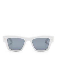 Valentino garavani eyewear zonnebril met logoplakkaat - wit
