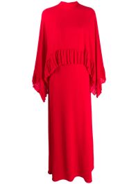 Valentino garavani geplooide jurk - rood