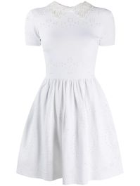 Valentino garavani jurk met peter pan kraag - wit