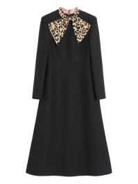 Valentino garavani midi-jurk van crêpe - zwart