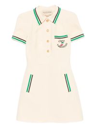 Valentino garavani polojurk met kersenpatroon - beige