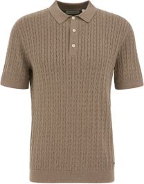 Van gils heren regular fit fijngebreide polo