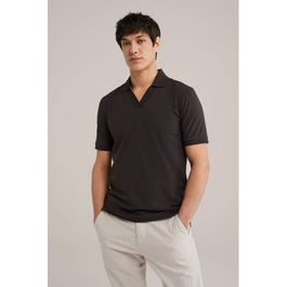 Van gils slim polo donkerbruin