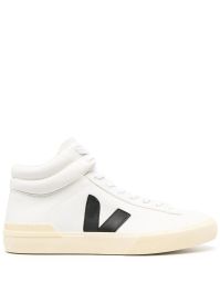 Veja high-top sneakers met logopatch - wit