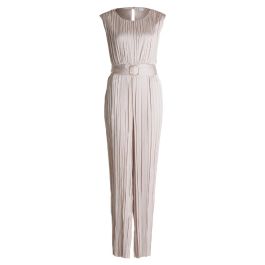 Vera mont, dames, jumpsuits & playsuits, beige, maat: xl poliester,
