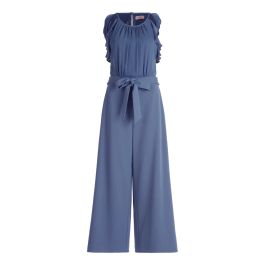Vera mont, dames, jumpsuits & playsuits, blauw, maat: 2xs chiffon,