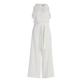 Vera mont, dames, jumpsuits & playsuits, wit, maat: xs chiffon,