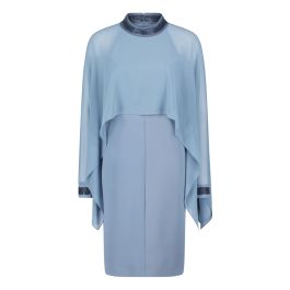 Blauwe Vera mont, dames, jurken, blauw, maat: 2xl leer,
